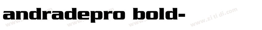 andradepro bold字体转换